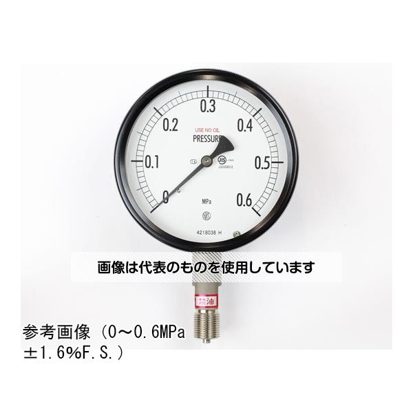 長野計器 密閉型圧力計(100Φ) 禁油 立形A枠 2MPa BE10-133 入数：1個