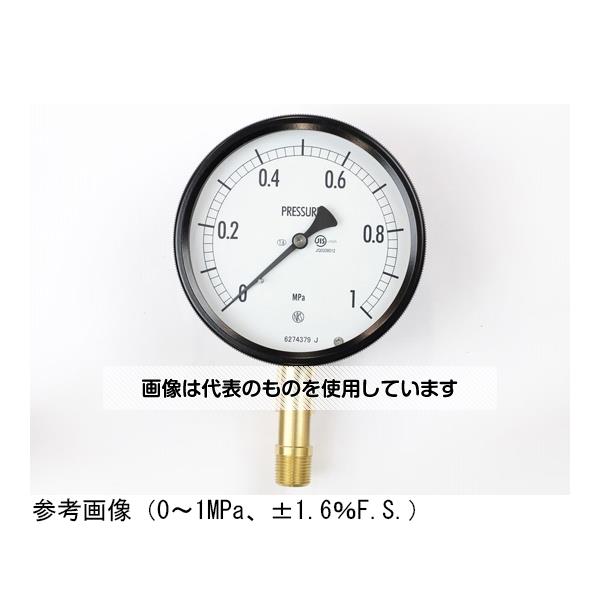 アズワン(AS ONE) 密閉型圧力計(100Φ) 立形A枠 2.5MPa BE10-181 入数：1個