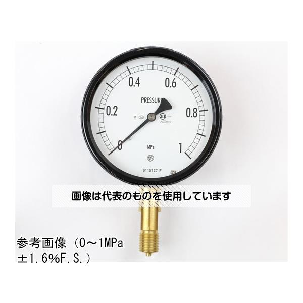 アズワン(AS ONE) 密閉型圧力計(100Φ) 立形A枠 蒸気用 1MPa BE12-131 入数：1個