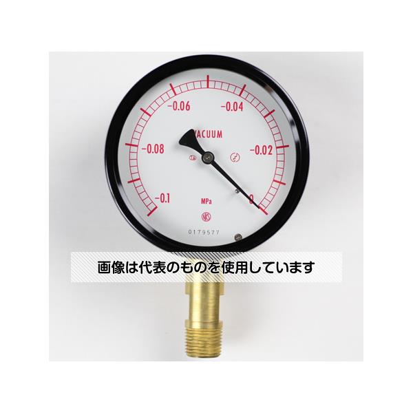 長野計器 密閉型圧力計(100Φ) 真空計(負圧計) 立形A枠 -0.1～0MPa BE12-191 入数：1個