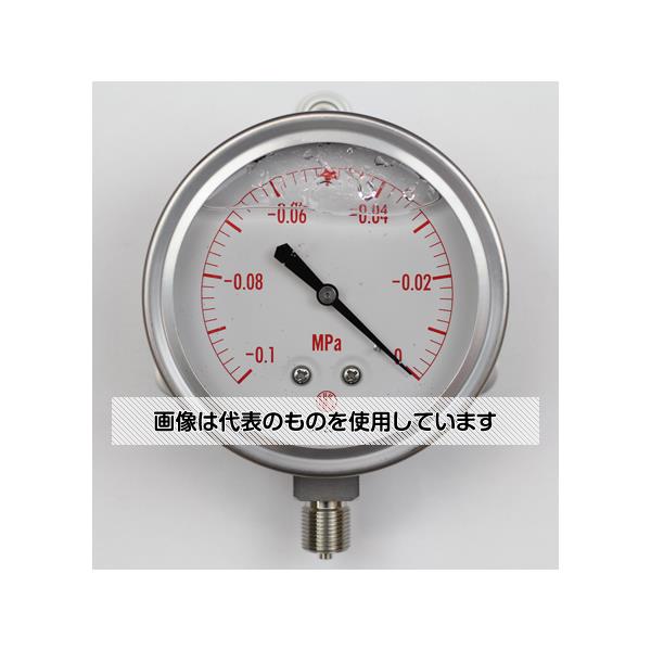 長野計器 グリセリン入圧力計(100Φ) -0.1～0MPa 真空計(負圧計) GV42-233 入数：1個