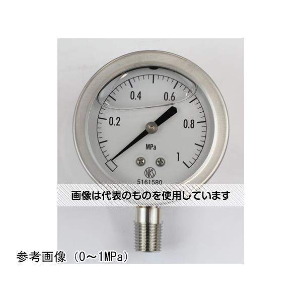 長野計器 グリセリン入圧力計(60Φ) 50MPa GV50-153 入数：1個