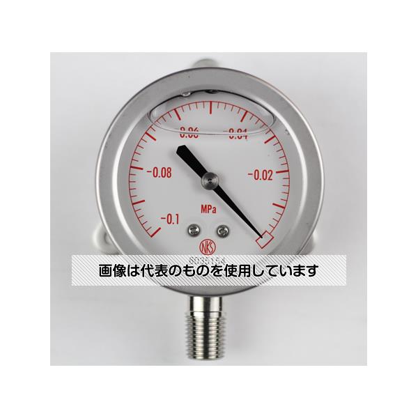 長野計器 グリセリン入圧力計(60Φ) -0.1～0MPa真空計(負圧計) GV50-273 入数：1個
