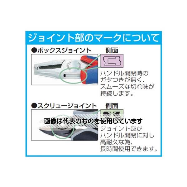 KNIPEX 130mm 精密用ニッパー(グリップ付) EA535KD-12 入数：1個
