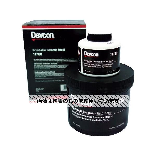 Devcon 耐蝕・耐摩耗補修剤 ブラッシャブルセラミック赤 2lb DV11760 入数：1セット