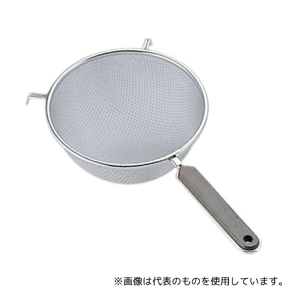 エムテートリマツ 18-8ローズ柄ストレーナー 25cmW
