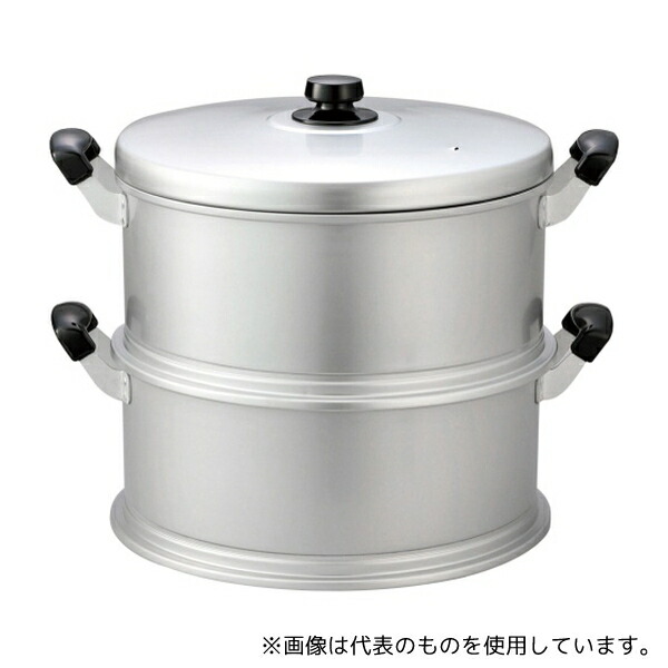 ホクア(北陸アルミニウム) 14443001 セイロセット(蒸し段×2、蓋×1)30cm