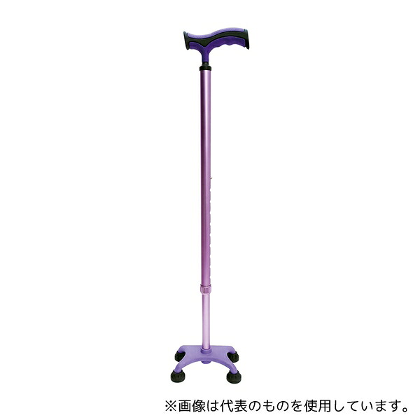 ひまわり R08101 カラー4点杖 パープル