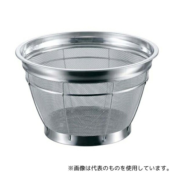 本間冬治工業 8772300 BK 18-8 深型ザル(野菜用)荒目 33cm 6.5メッシュ 5升