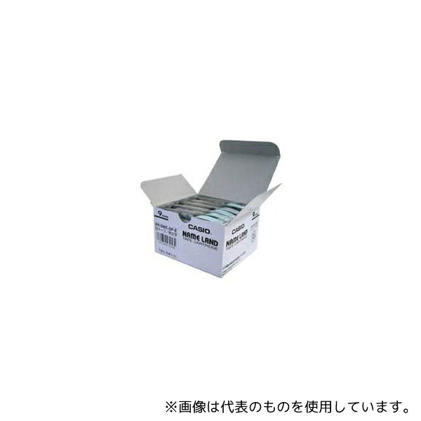 カシオ XR-9WE-20P-E ネームランド用テープカートリッジ 白に黒文字 9mm 20個