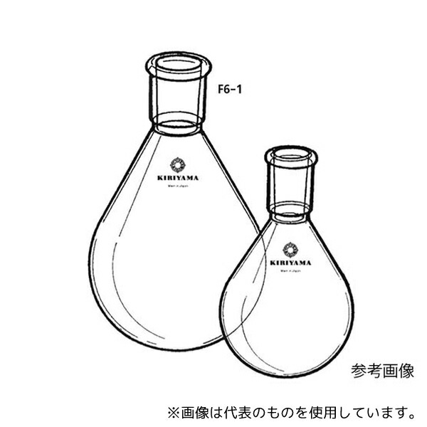 桐山製作所 F6-1-12 ナス型フラスコ 100mL