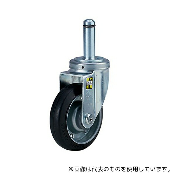 エレクター R125E 打ち込み単独キャスター 導電性ゴム車