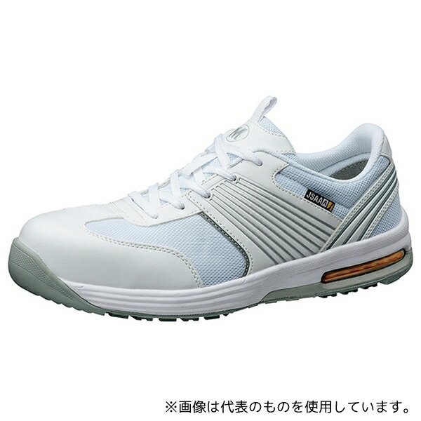 ミドリ安全 ISA-801S-W-23.5 JSAA A種認定 先芯入りスニーカー エアHG ISA-801 静電 ホワイト 23.5cm