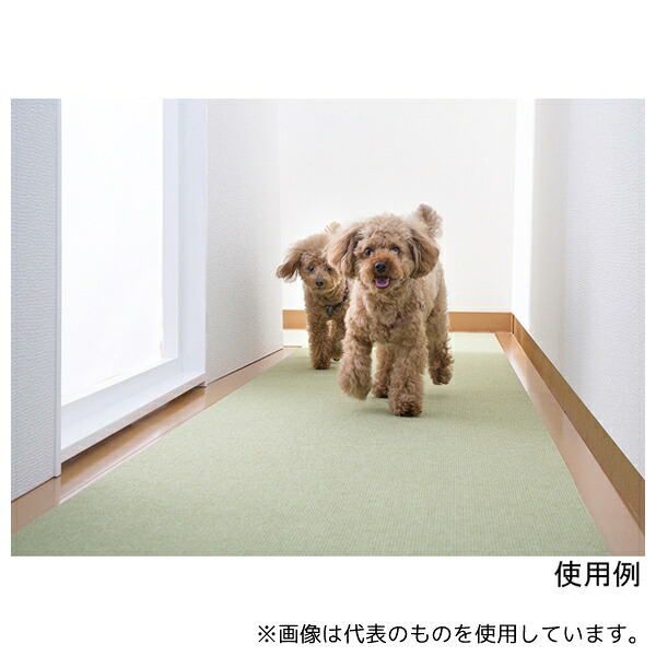 サンコー(生活用品) KH-72 おくだけ吸着ロングマット 60×800cm グリーン