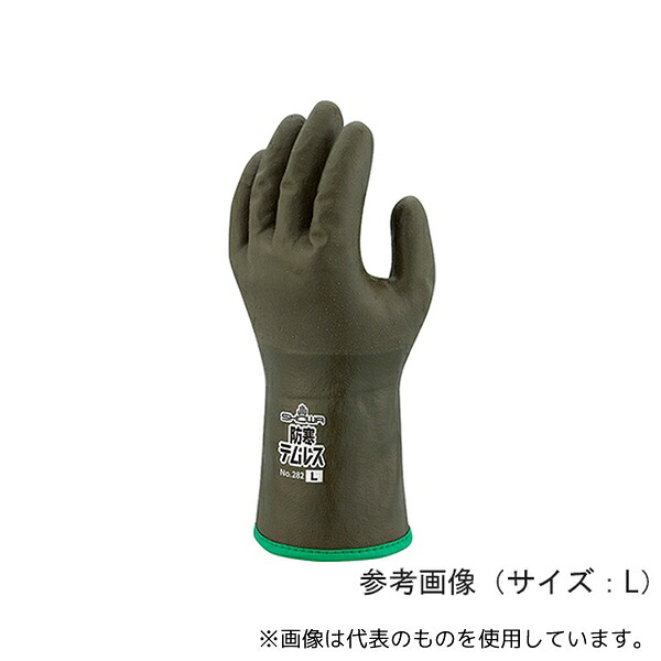ショーワグローブ 282-L-OG 防寒テムレス L オリーブグリーン(裏起毛防寒タイプ) 5双入