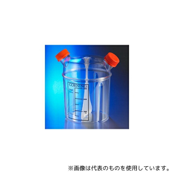 コーニング 3581 スピナーフラスコディスポーザブル 3L、ベントキャップ付き 1ケース(1個×4パック入)