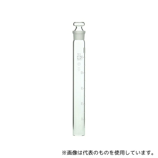 柴田科学 008480-50A 共通摺合共栓比色管 平栓付 50mL 10個入