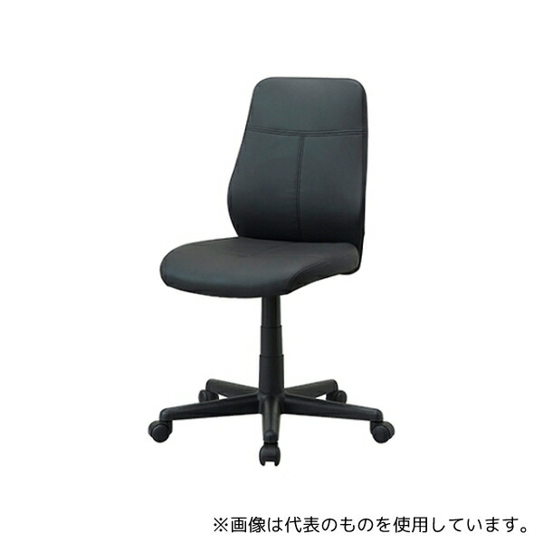 ナカバヤシ SLC-001D スリムOAレザーチェア ブラック 10,519円