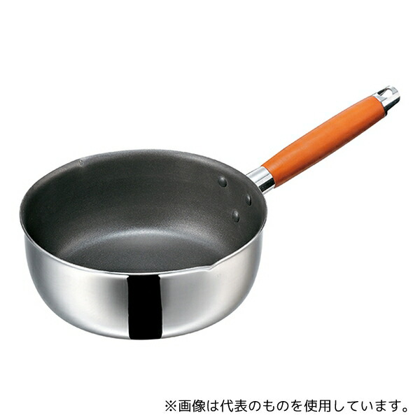 エムテートリマツ IH二層鋼フッ素雪平鍋 20cm