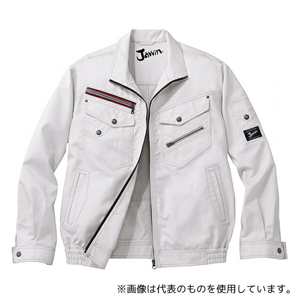 自重堂 54030 空調服長袖ブルゾン シルバー 4L