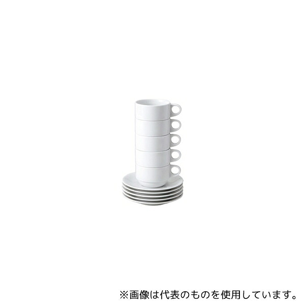 ピーアンドエス 11001 スタッキングコーヒー碗皿 5客入り