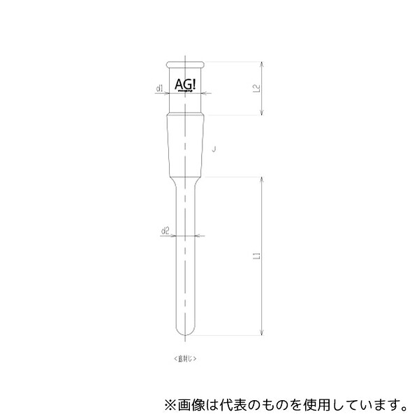 旭製作所 3380-4L-C 温度計保護管(底封じ)