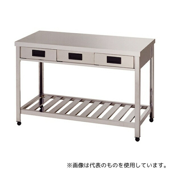東製作所 YTO-900 片面引出し付作業台スノコ板付 900×750×800