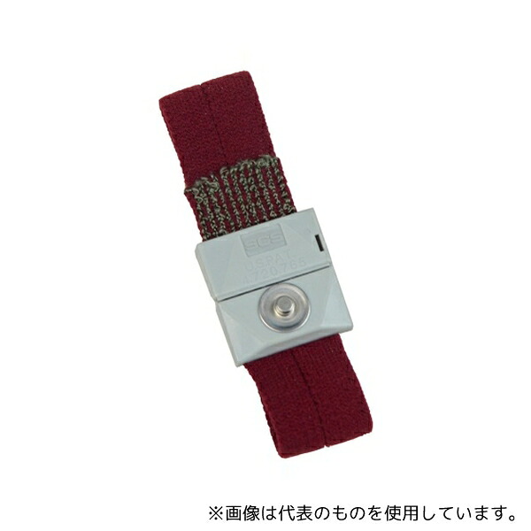 DESCO 2304-R SCS アジャスタブルリストストラップ用バンドのみ 赤 10本入り