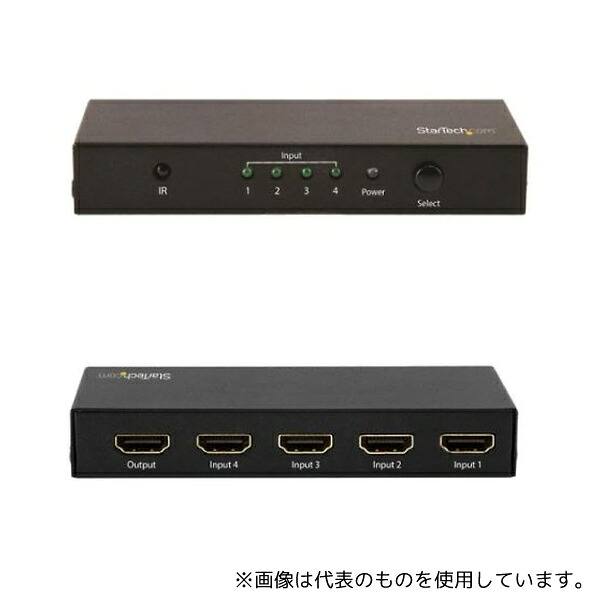 StarTech.com VS421HD20 4入力1出力HDMIディスプレイ切替器セレクター 4K/60Hz対応