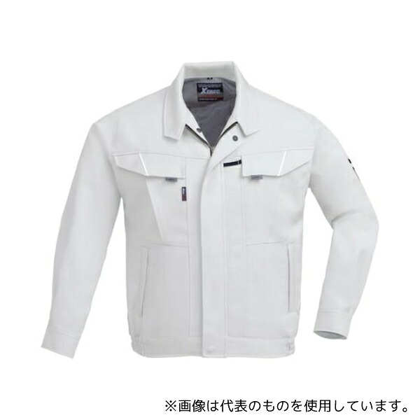 ジーベック 7550-22-3L 長袖ブルゾン シルバーグレー 3L