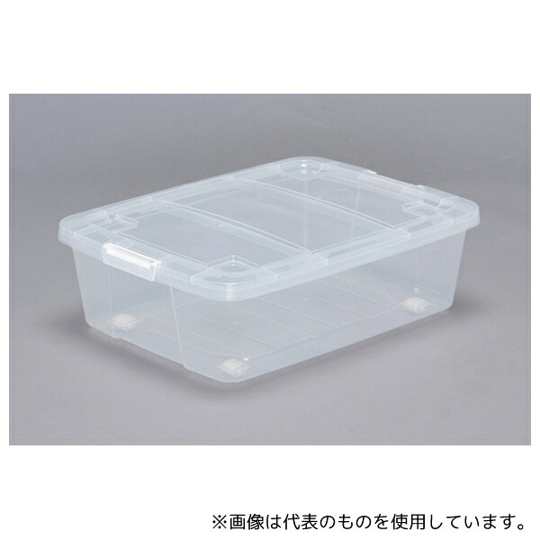 アイリスオーヤマ AA-530S クローゼットキャリー クリア/ホワイト 内寸:300&times;420&times;140mm 10個｜ファーストFACTORY