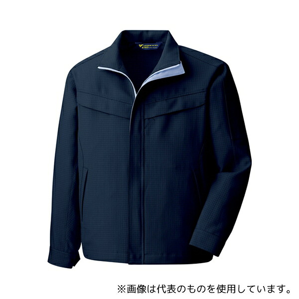 ミドリ安全 VE807-UE-4L 秋冬作業服 帯電防止JIS適合品 IEC対応クリーンウェア 男女共用ブルゾン ネイビーブルー 4L｜ファーストFACTORY