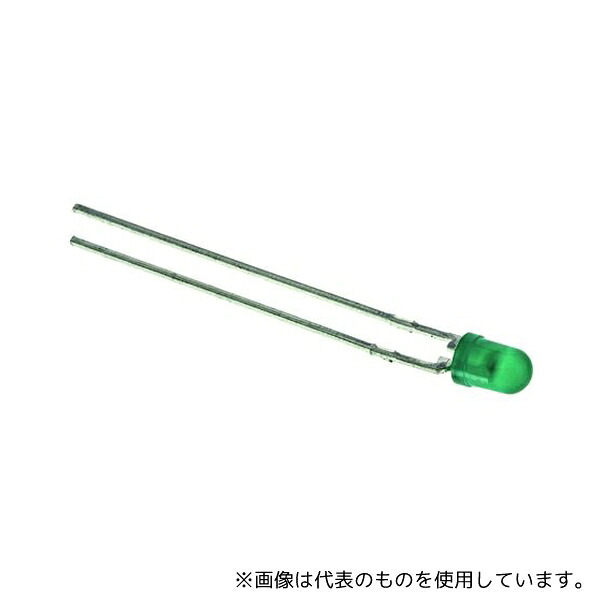 Kingbright L-7104GD 可視光LED 緑 568 nm 3 mm(T-1)1袋(100個入)