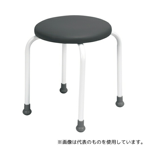 日本ホップス 700-7320 丸椅子 ポルカ2 背なしタイプ ダークグレー 7,538円