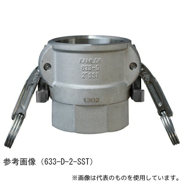 トヨックス 633-DBL-1-SST カムロック ツインロックタイプカプラー メネジ ステンレス 1インチ