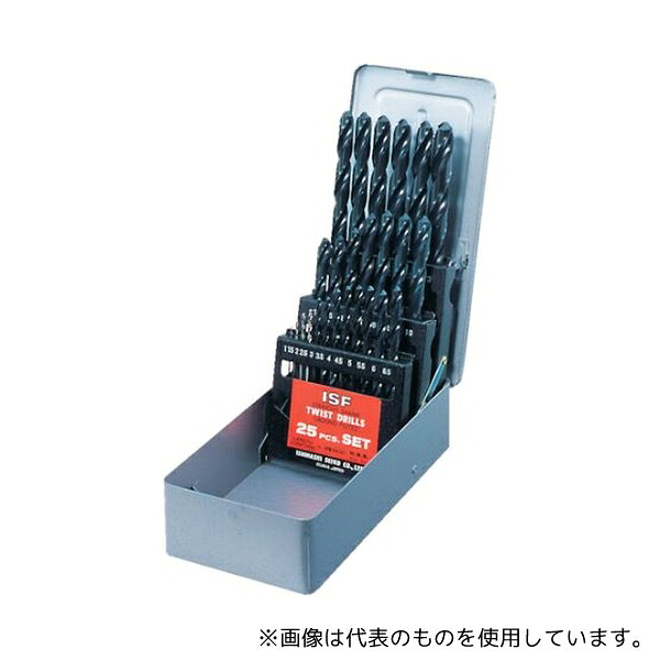 イシハシ精工 D25-S ストレートドリル 25本組セット(スチールケース入り) 25,265円