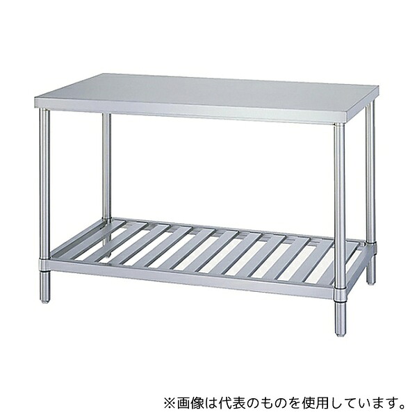 シンコー(業務用厨房機器) WSN-4545 ステンレス作業台 (SUS304・スノコ棚仕様) 450&times;450&times;800｜ファーストFACTORY