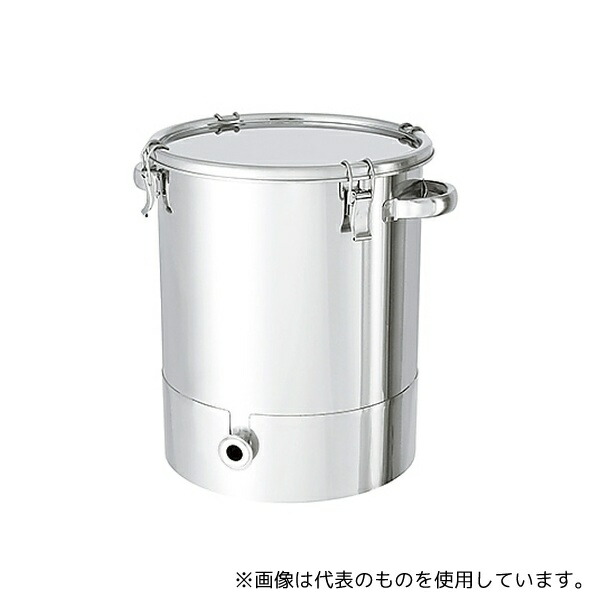 MONOVATE(旧:日東金属工業) KTT-CTH-36 底部勾配型ステンレス密閉容器 クリップタイプ A型シリコンパッキン付 35L