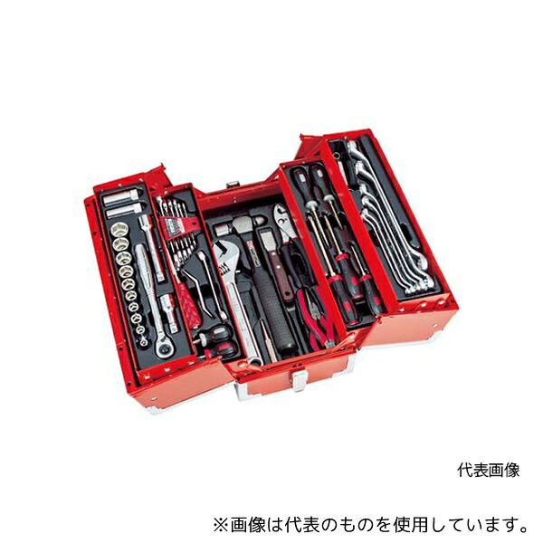 TONE TSA4331BK 整備用工具セット ツールセット 差込角12.7mm 56点セットマットブラック