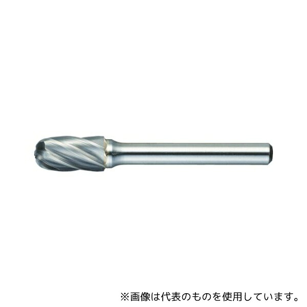 トラスコ中山 TA2C095 超硬バー 先丸円筒型 Φ9.5X刃長19X軸6 アルミカット