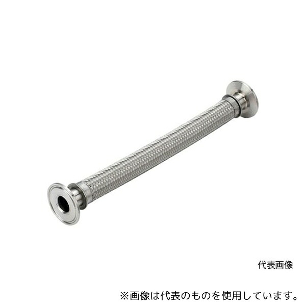 南国フレキ工業 NK-1800SNT/SUS304-1.0S-1000L サニタリーフランジ(フェルール)式フレキシブルホース SNTタイプ ALLSUS304 1.0S×1000L