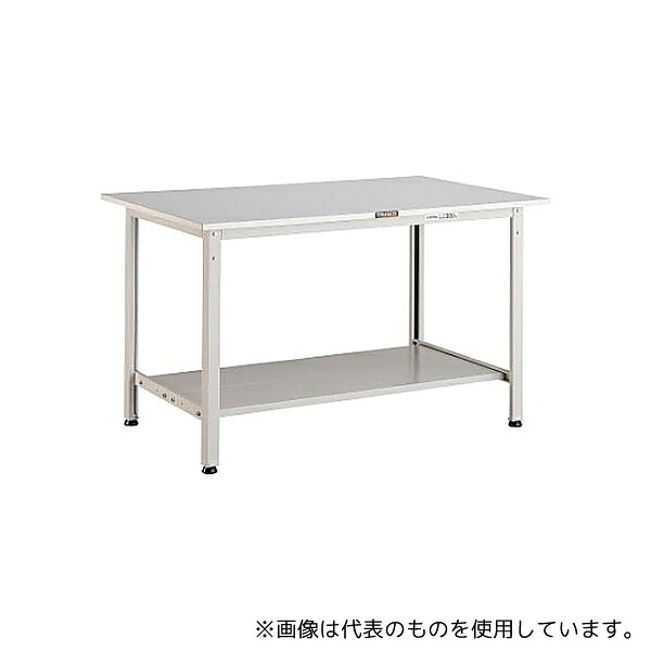 トラスコ中山 RAE1200LT2W RAE型作業台 1200X750XH740 下棚2枚付 W色