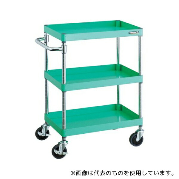 トラスコ中山 PEW-963-YG フェニックスワゴン 省音 600X400XH880 3段 YG色