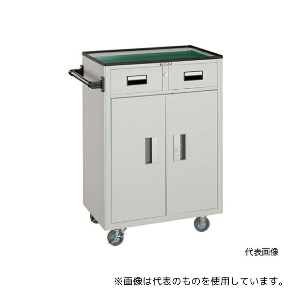 トラスコ中山 NTS-503N-W ツールワゴン 600X400XH880 引出・扉付 W