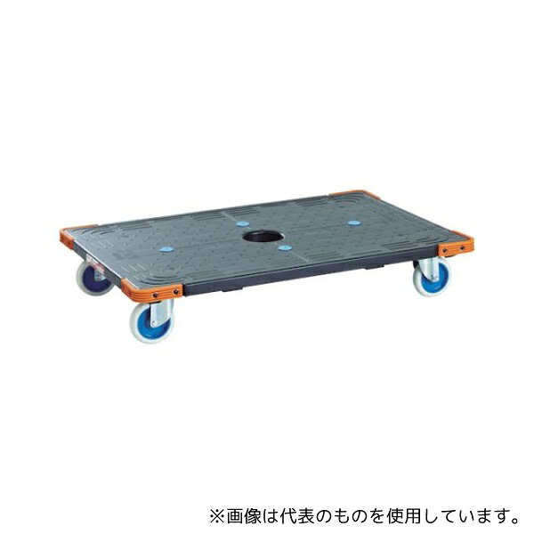 ワコーパレット WEC-9060BK-W エコフラットキャリー(エアーキャスター ホワイトタイヤ仕様)｜ファーストFACTORY
