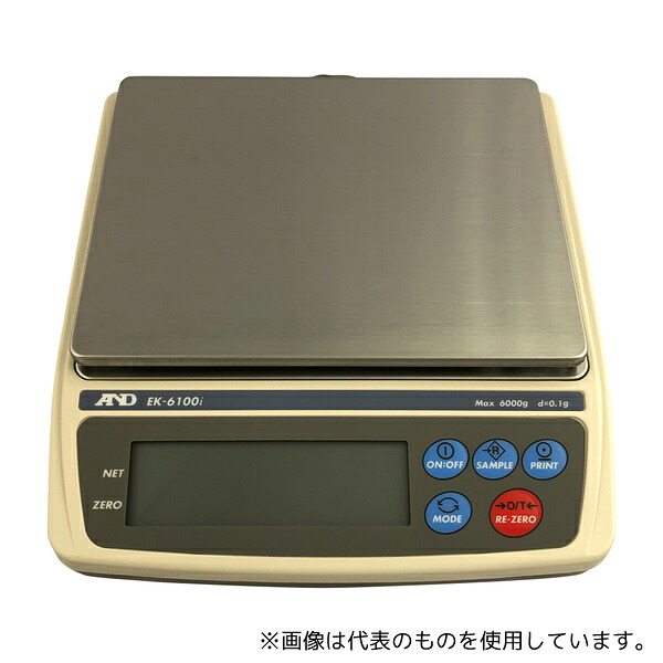 エー・アンド・デイ EK6100I-JA コンパクト電子天びん EK-iシリーズ ひょう量:6000g 最小表示:0.1g