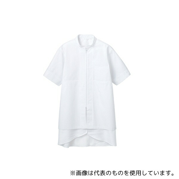 住商モンブラン 8-722 4L ブルゾン 男女兼用 半袖 白