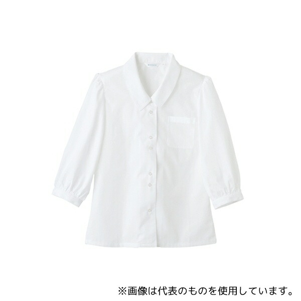 住商モンブラン BS2101-2 19 ブラウス レディス 7分袖 白