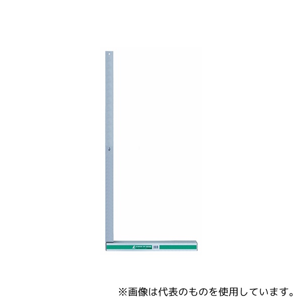 シンワ測定 74120 アルミ台付スコヤ1m 目盛なし