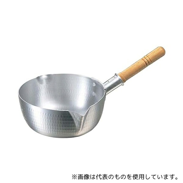 中尾アルミ製作所 4874700 アルミ 打出ペリカン 雪平鍋(目盛付)24cm